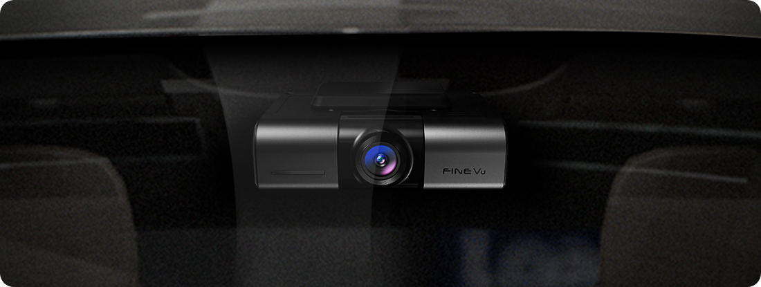 FineVu GX400 mounted behind the windscreen